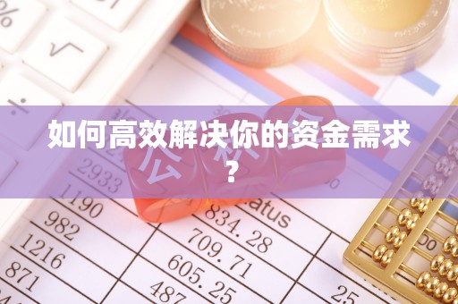 白云如何高效解决你的资金需求？