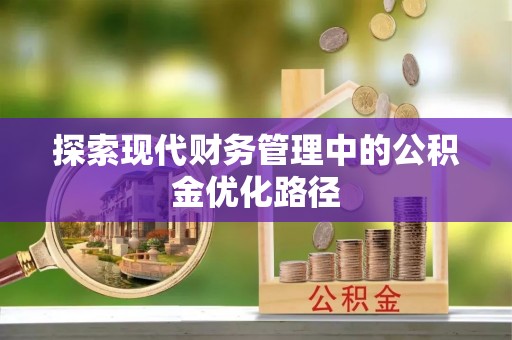 白云探索现代财务管理中的公积金优化路径