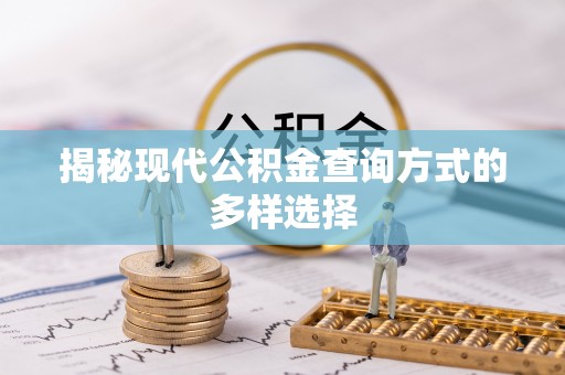 白云揭秘现代公积金查询方式的多样选择