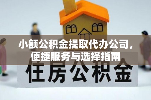白云小额公积金提取代办公司，便捷服务与选择指南